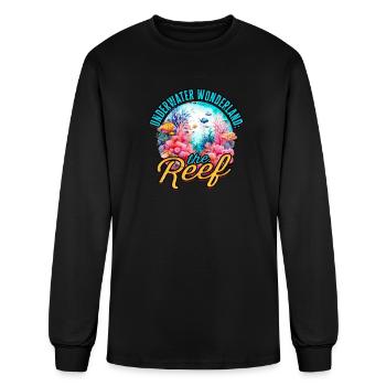 Underwater wonderland: The reef - Reef - Men's Long Sleeve T-Shirt - black - Front