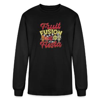 Fruit Fusion Fiesta - Banane - T-shirt à manches longues Homme - noir - Devant