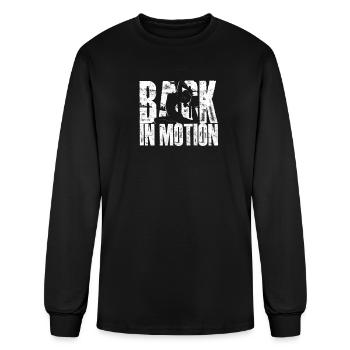 Back in Motion - Backpain - Men's Long Sleeve T-Shirt - black - Front