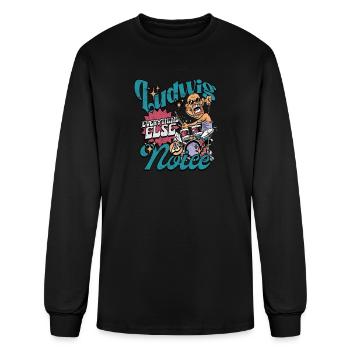 Ludwig everything else is noise drum sticks - Men's Long Sleeve T-Shirt - black - Front