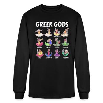 Greek Mythology Gods - Ancient Gods of Greece - Men's Long Sleeve T-Shirt - black - Front