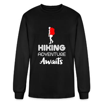 Hiking Adventure Hike - Men's Long Sleeve T-Shirt - black - Front