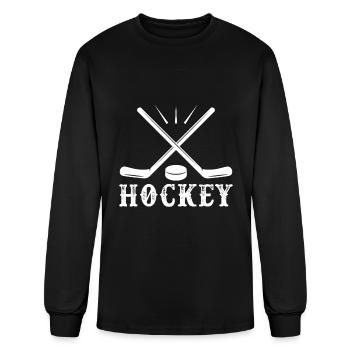 Ice Hockey Hockey - Men's Long Sleeve T-Shirt - black - Front