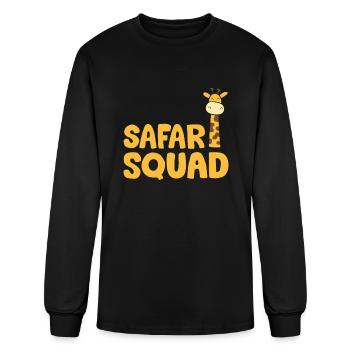 Safari Squad Africa Safari Giraffe - Men's Long Sleeve T-Shirt - black - Front