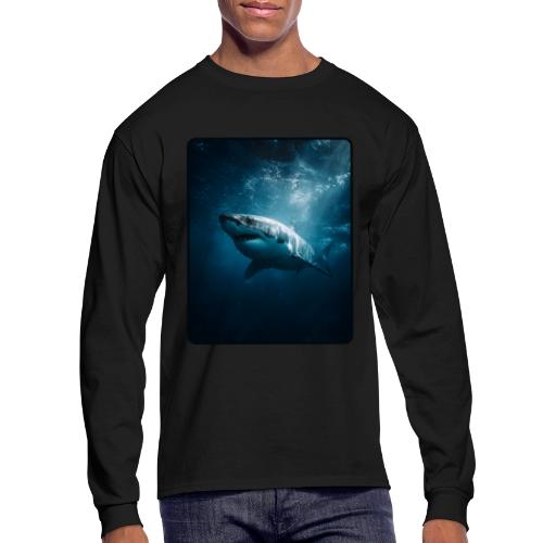 Great White Shark Ocean Design - Men's Long Sleeve T-Shirt