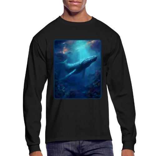 Humpback Whale Ocean Reef Design - Men's Long Sleeve T-Shirt