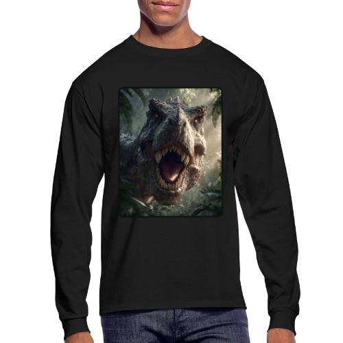 T Rex Jungle Roar Design - Men's Long Sleeve T-Shirt