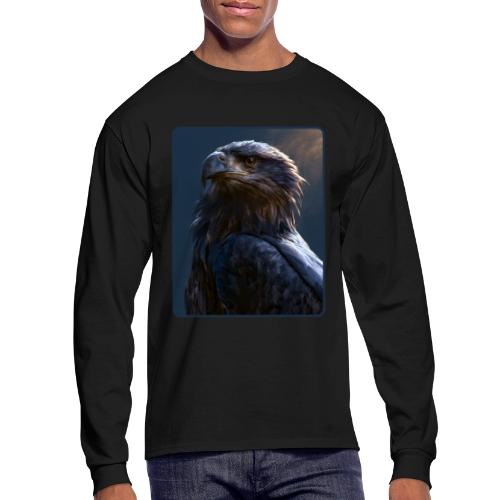 Majestic Eagle Cinematic Portrait Design - Men's Long Sleeve T-Shirt