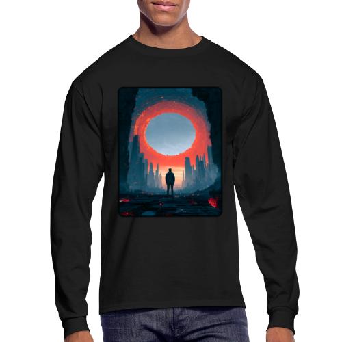 Cosmic Portal Future City Design - Men's Long Sleeve T-Shirt