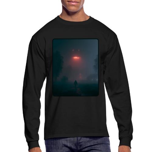 Mysterious UFO Encounter Design - Men's Long Sleeve T-Shirt