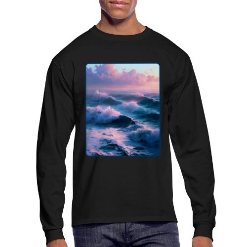Dreamy Pastel Ocean Sunset Art - Men's Long Sleeve T-Shirt