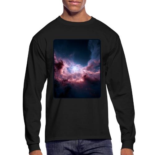 Radiant Cosmic Nebula Artwork - Men's Long Sleeve T-Shirt