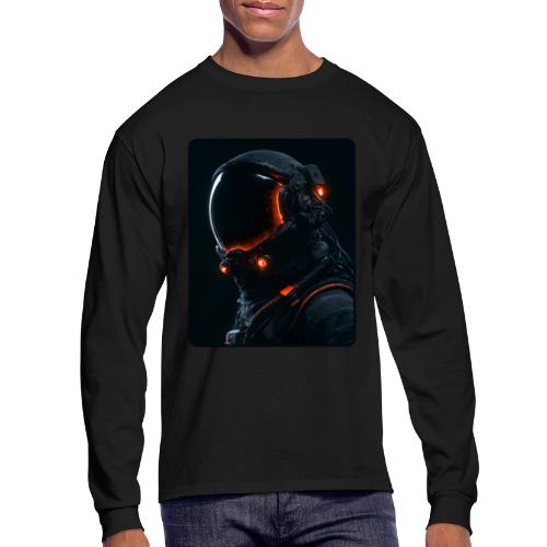 Futuristic Astronaut Helmet - Men's Long Sleeve T-Shirt