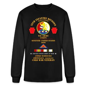 Army 28th Inf Div VII Corps 7th Army Goppingen Ger - Men's Long Sleeve T-Shirt - black - Front