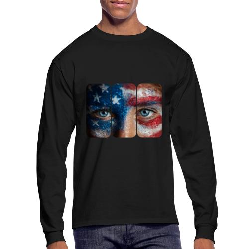 USA: Stars in Her Eyes - Men's Long Sleeve T-Shirt