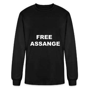 Free Assange - Men's Long Sleeve T-Shirt - black - Front