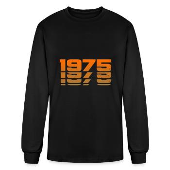 1975 Year of birth - Men's Long Sleeve T-Shirt - black - Front