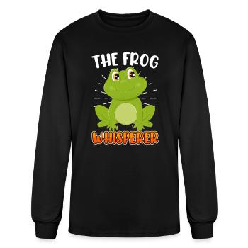 The frog whisperer frog catcher Frog children - Men's Long Sleeve T-Shirt - black - Front