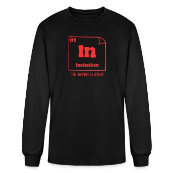 Inclusion acceptance and solidarity handicap - Men's Long Sleeve T-Shirt - black - Front
