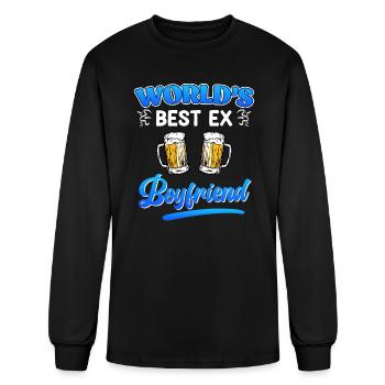 Ex Boyfriend Happy Separated Breakups Party - Men's Long Sleeve T-Shirt - black - Front