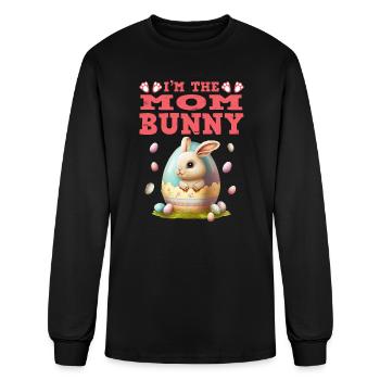 Easter Bunny Mom Bunny Easter Mother Bunny - Men's Long Sleeve T-Shirt - black - Front