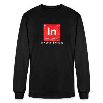 Inclusion Solidarity Compassion for handicap - Men's Long Sleeve T-Shirt - black - Front