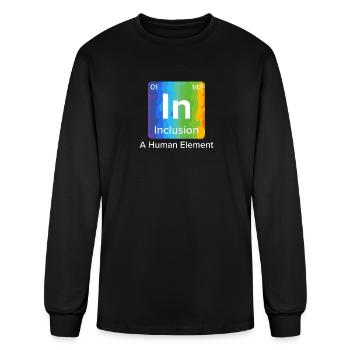 Inclusion Solidarity Compassion for handicap - Men's Long Sleeve T-Shirt - black - Front
