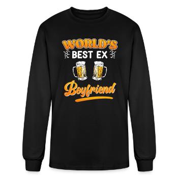 Ex Boyfriend Happy Separated Breakups Party - Men's Long Sleeve T-Shirt - black - Front
