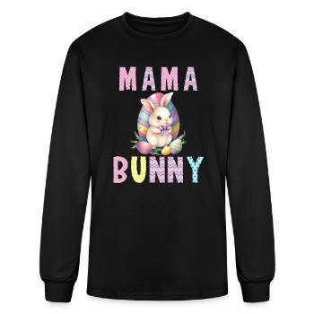 Easter Bunny Mom Bunny Easter Mother Bunny - Men's Long Sleeve T-Shirt - black - Front