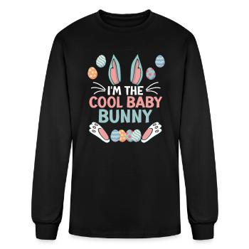 Cool Easter Bunny Baby Bunny Easter Children - Men's Long Sleeve T-Shirt - black - Front