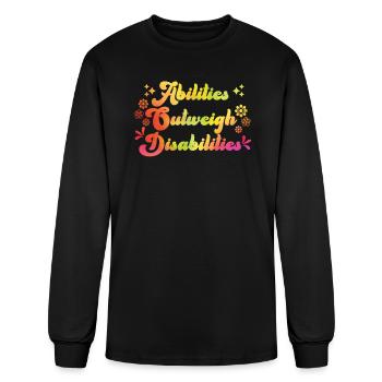Solidarity handicap compassion and acceptance - Men's Long Sleeve T-Shirt - black - Front