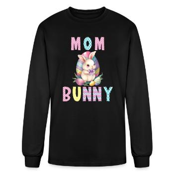Easter Bunny Mom Bunny Easter Mother Bunny - Men's Long Sleeve T-Shirt - black - Front