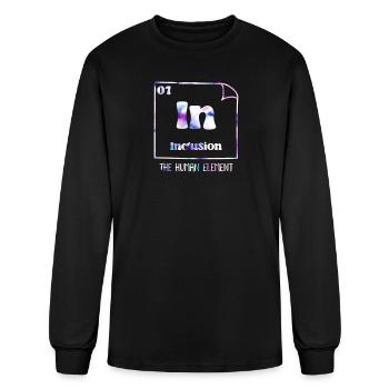 Inclusion acceptance and solidarity handicap - Men's Long Sleeve T-Shirt - black - Front