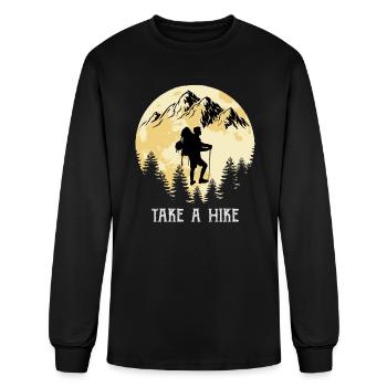 Take a Hike Wanderlust Hiking - Men's Long Sleeve T-Shirt - black - Front