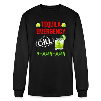 Tequila Emergency call 9 Juan Juan Mexico Fan - Men's Long Sleeve T-Shirt - black - Front