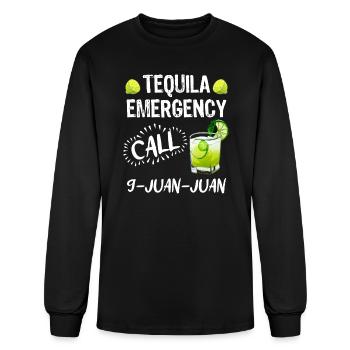 Tequila Emergency call 9 Juan Juan Mexico Fan - Men's Long Sleeve T-Shirt - black - Front