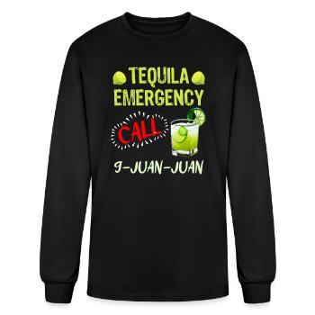 Tequila Emergency call 9 Juan Juan Mexico Fan - Men's Long Sleeve T-Shirt - black - Front