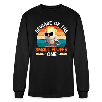 Cockatiel Beware of the small Fluffy one - Men's Long Sleeve T-Shirt - black - Front