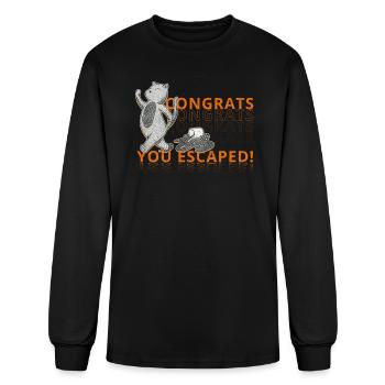 Congratulations you Escaped Farewell Party - Men's Long Sleeve T-Shirt - black - Front