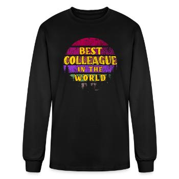 Best Colleague in the World Farewell Party - Men's Long Sleeve T-Shirt - black - Front