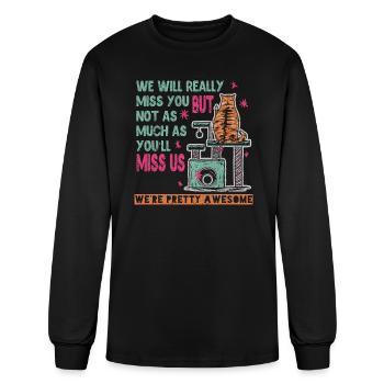 Farewell We will Really Miss U Termination - Men's Long Sleeve T-Shirt - black - Front