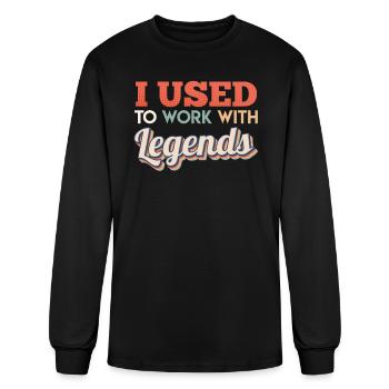 Farewell I Used to Work with Legends Colleague - Men's Long Sleeve T-Shirt - black - Front