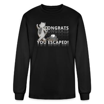 Congratulations you Escaped Farewell Party - Men's Long Sleeve T-Shirt - black - Front