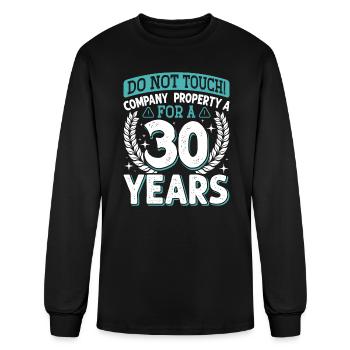 Company Anniversary Don't Touch Company Property - Men's Long Sleeve T-Shirt - black - Front
