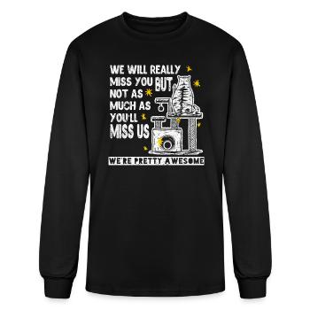 Farewell We will Really Miss U Termination - Men's Long Sleeve T-Shirt - black - Front