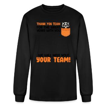 Thank you for Great Years with You Farewell - Men's Long Sleeve T-Shirt - black - Front
