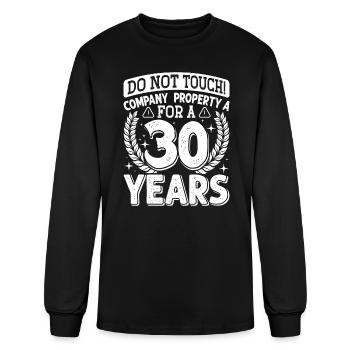 Company Anniversary Don't Touch Company Property - Men's Long Sleeve T-Shirt - black - Front