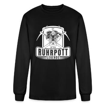 Ruhrpott Legende Lore Bergbau Bergarbeiter - Men's Long Sleeve T-Shirt - black - Front