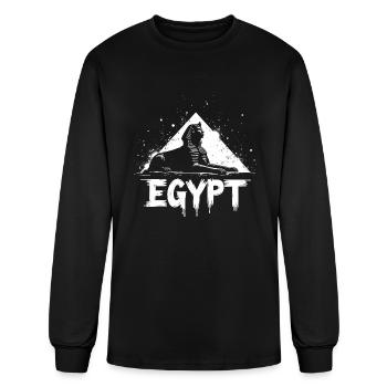 Egypt Sphinx Pyramid - Men's Long Sleeve T-Shirt - black - Front