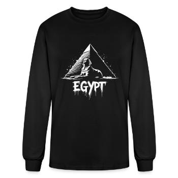 Egypt Sphinx Pyramid - Men's Long Sleeve T-Shirt - black - Front